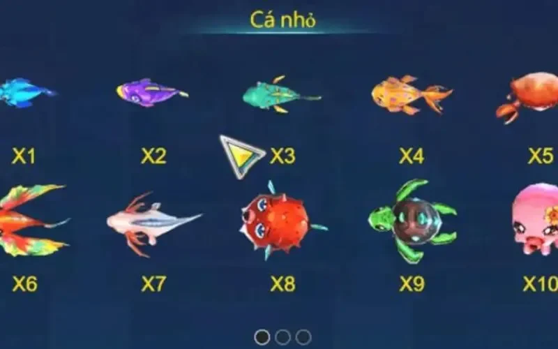 Tỷ lệ trả thưởng của một số loại sinh vật biển 