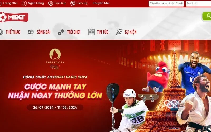 Thiết kế giao diện Mibet căng đét đến từng chi tiết